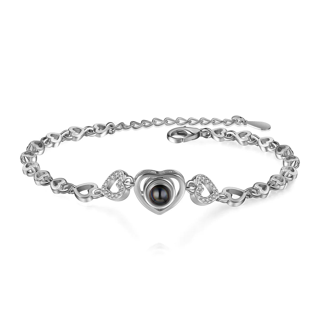 Armband "Heart" mit Foto Projektion