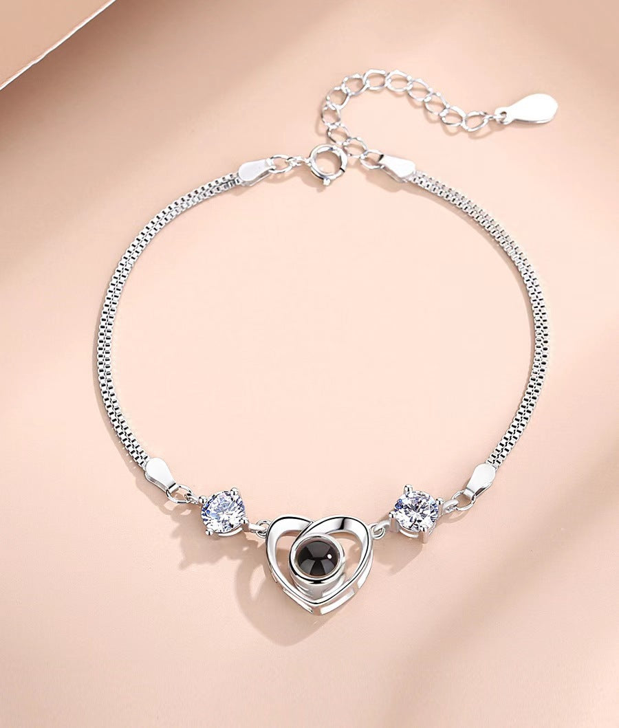 Armband "Love" mit Foto Projektion