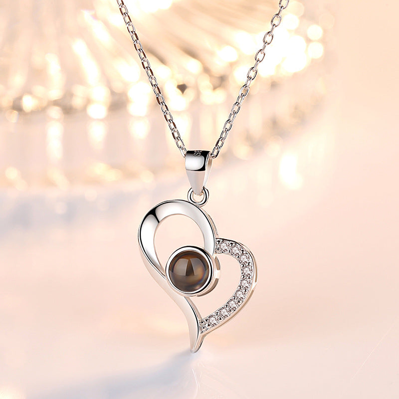 Halskette "Heart" mit Foto Projektion