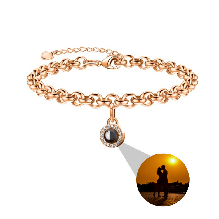 Armband "Diamond" mit Foto Projektion