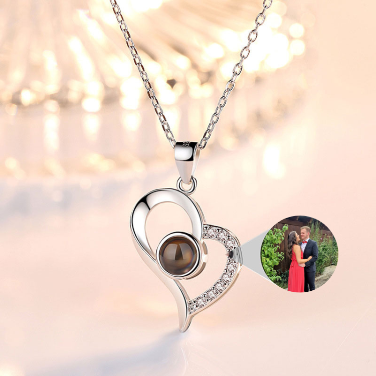Halskette "Heart" mit Foto Projektion