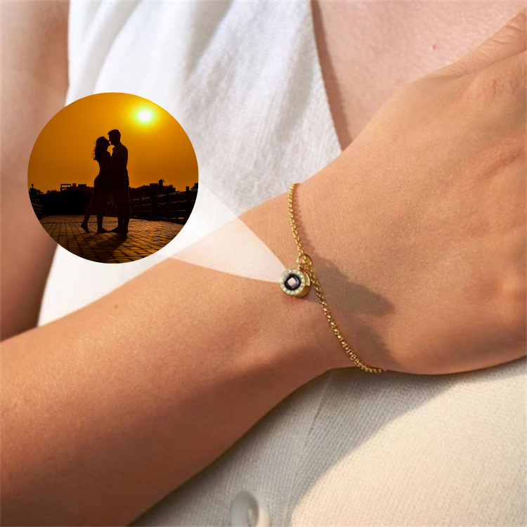 Armband "Diamond" mit Foto Projektion