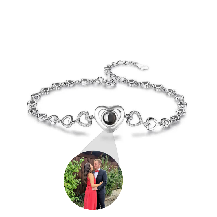 Armband "Heart" mit Foto Projektion