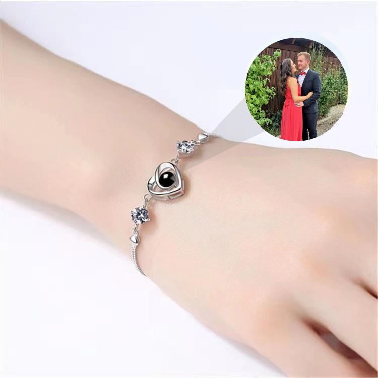 Armband "Love" mit Foto Projektion