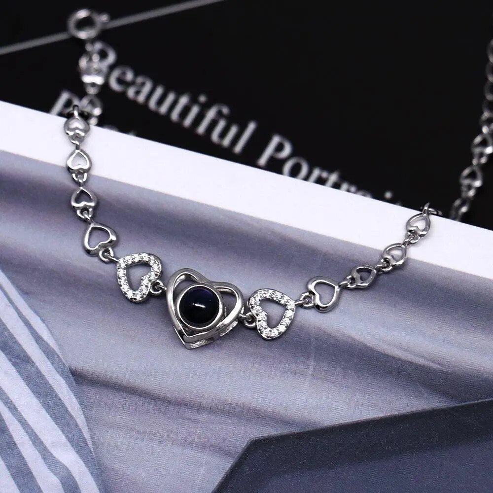Armband "Heart" mit Foto Projektion
