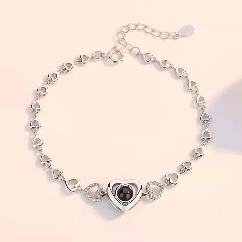 Armband "Heart" mit Foto Projektion