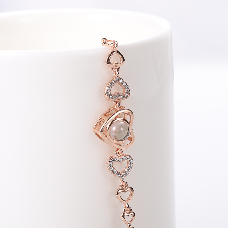 Armband "Heart" mit Foto Projektion