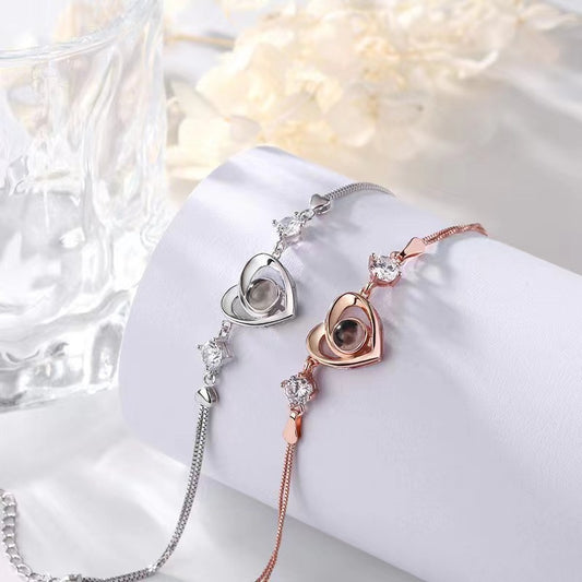 Armband "Love" mit Foto Projektion