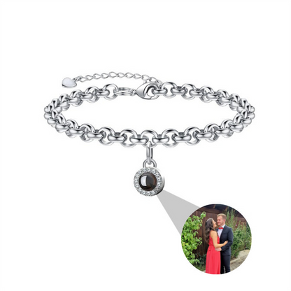 Armband "Diamond" mit Foto Projektion